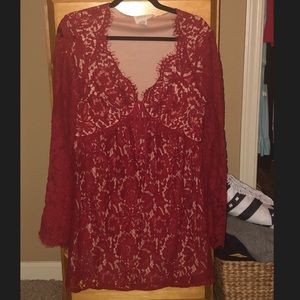 Red lace dress NBW